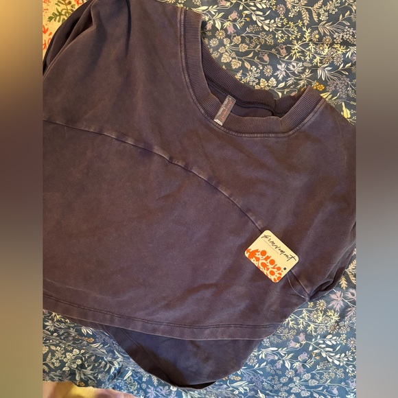 Free People Navy Jogger set Pants top size Large new - Picture 8 of 8